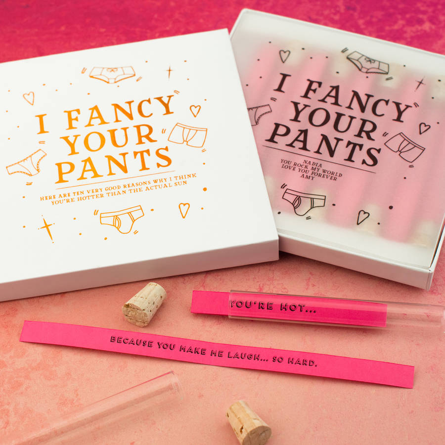 Personalised 'reasons Why I Fancy Your Pants' By Bread & Jam