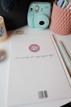 Personalised Cream 'Bucket List' Memory Journal, 8 of 8