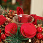 Winter Rose Christmas Trio Tea Light Holder, thumbnail 5 of 5
