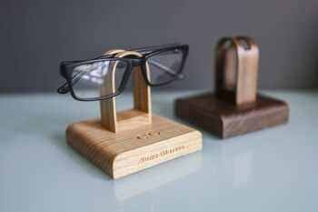 Luxury Oak Glasses Stand Display Holder Personalised, 6 of 6