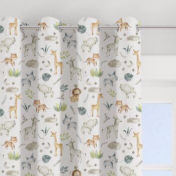 Safari Baby Animals Blackout Curtains, 3 of 4