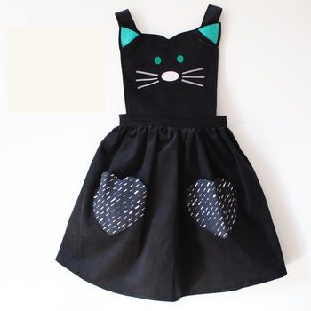 Halloween Cat Pinafore Dress, 6 of 6