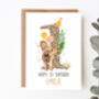 Personalised Children's Birthday Card Elephant, thumbnail 1 of 4