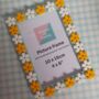 Daisy Decorated 10x15 Picture Frame, Blue, thumbnail 1 of 3
