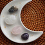 Love Healing Crystal Set With Moon Trinket Dish, thumbnail 5 of 8