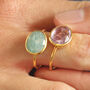 Rose Cut Gemstone Ring In 18ct Gold Vermeil, thumbnail 4 of 6