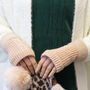 Cosy Cable Knit Fingerless Gloves, thumbnail 8 of 11