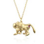 Baboon Necklace With Ruby Bottom, thumbnail 4 of 7