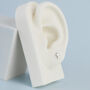 Sterling Silver Tiny Cross Stud Earrings, thumbnail 2 of 5