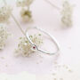 Personalised Birthstone Simple Love Heart Stacking Ring, thumbnail 4 of 9