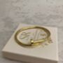 Gold Nail Bangle/Bracelet, thumbnail 3 of 6