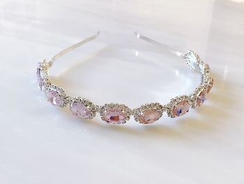 Pink Crystal Occasion Headband, 4 of 4