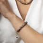 Spring Rose Glass Beaded Bracelet, thumbnail 4 of 4