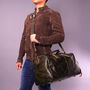 Leather Boot Gym Sports Bag, thumbnail 8 of 12