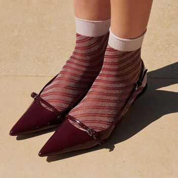 Elisa Glitter Short Socks, 2 of 12