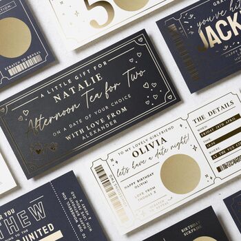 Personalised Afternoon Tea Gift Voucher For Her Or Mum, 9 of 9