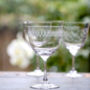 Set Of Six Ovals Art Deco Style Wine Glasses, thumbnail 1 of 3