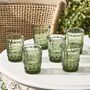 Gooseberry Green Embossed Glassware, thumbnail 2 of 6