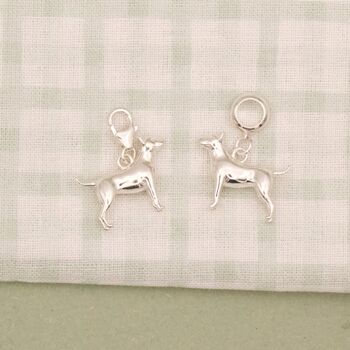 English Bull Terrier Charm Sterling Silver, 2 of 6