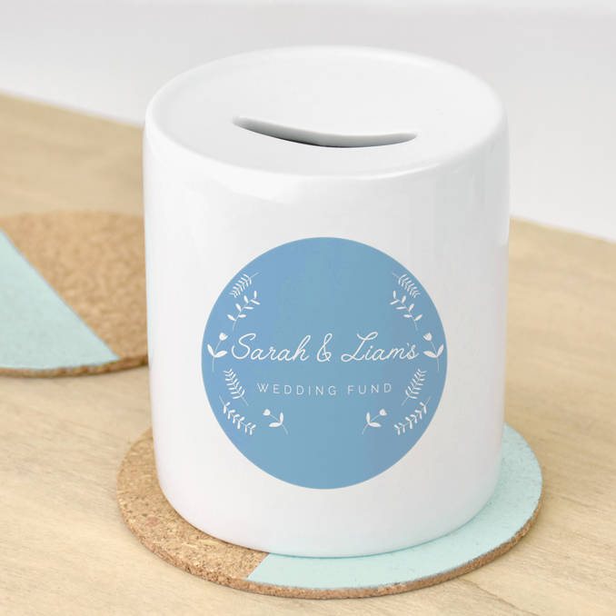 Couples Personalised Wedding Money Box By Ellie Ellie