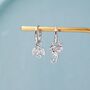 Mismatched Flying Dragon Huggie Hoop In Sterling Silver, thumbnail 3 of 8