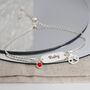 Sterling Silver Cancer And Engraved Name Bracelet, thumbnail 4 of 9