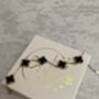 Rose Gold Black Clover Bracelet, thumbnail 4 of 6