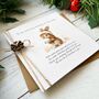 Handmade Mummy Christmas Card With Poem Bunny Design, thumbnail 3 of 3