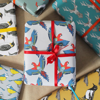Luxury Bird And Animal Birthday Wrapping Paper, 3 of 8