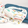 Rainbow And Unicorn Baby Bibs Two Pack, thumbnail 2 of 4