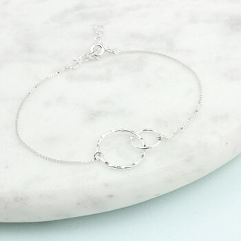Silver Mother And Daughter Circle Bracelet, 11 of 12