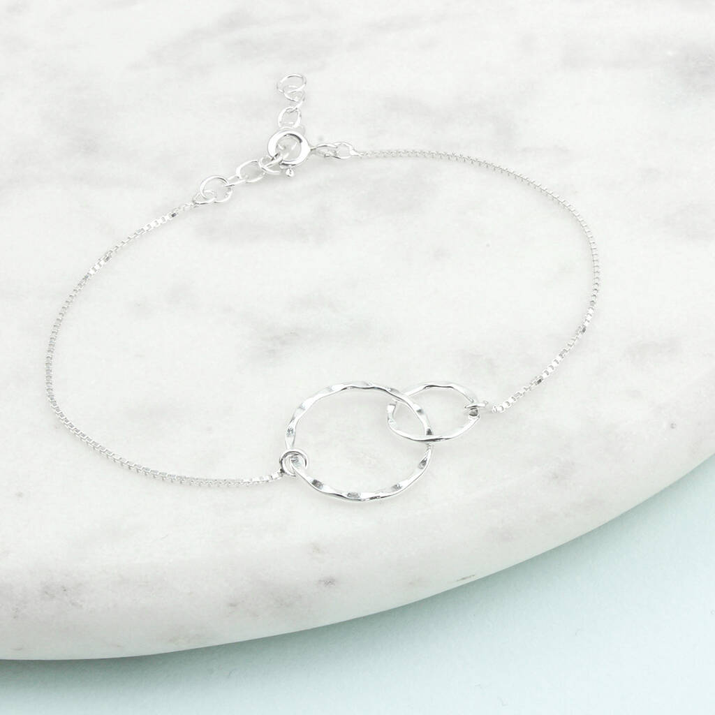 Silver Mother And Daughter Circle Bracelet By Charlie Boots ...