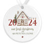 Personalised 2024 New Home Christmas Tree Ornament, thumbnail 2 of 4