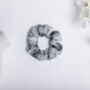 100% Silk Small Scrunchie Tie And Dye Greys, thumbnail 2 of 2