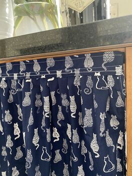 Velcro Sink Skirt, Bespoke Cabinet Curtains, Cat Litter Tray Cover, 4 of 6