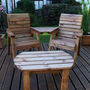 Twin Garden Companion Dining Set Angled, thumbnail 4 of 4
