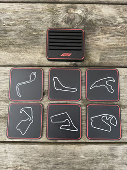 F1 Race Track Coaster Set | Six Legendary Circuits, 3 of 4