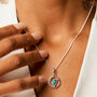 Throat Chakra Turquoise Sterling Silver Necklace, thumbnail 1 of 12