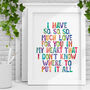 I Have So Much Love In My Heart Childrens Print, thumbnail 1 of 2
