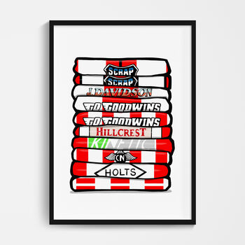 Football Shirt Stack Poster, 8 of 12
