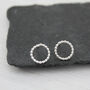 Sterling Silver Dotty Circle Studs, thumbnail 8 of 8
