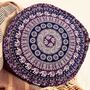 Hand Printed Elephant Mandala Floor Yoga Cushion, thumbnail 8 of 8