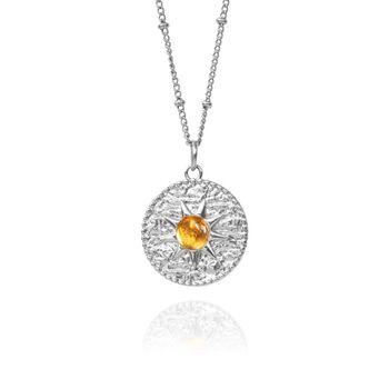 Citrine Sun Necklace, 5 of 8