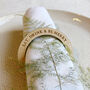 Eat, Drink And Be Merry Christmas Napkin Ring, thumbnail 1 of 3