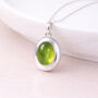Personalised Sterling Silver Peridot Gemstone Photo Locket Necklace, thumbnail 1 of 6