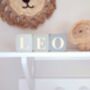 Baby Name Blocks, Personalised Baby Gift, Sage Green Nursery Decor, thumbnail 1 of 12