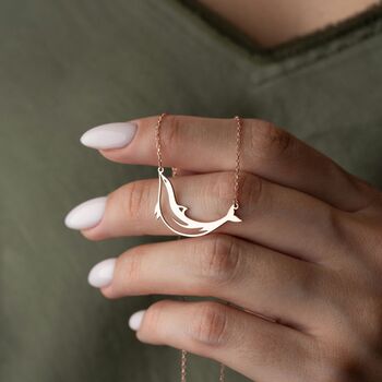 Ocean Spirit Dolphin Necklace, 6 of 10