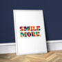Smile More, Inspirational Quote, thumbnail 1 of 2