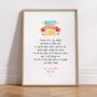 Personalised Daddy Poem, Birthday Print For Dad, thumbnail 1 of 5