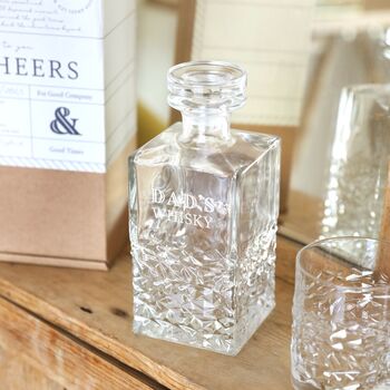 Personalised Whisky Glass And Decanter Set, 3 of 10